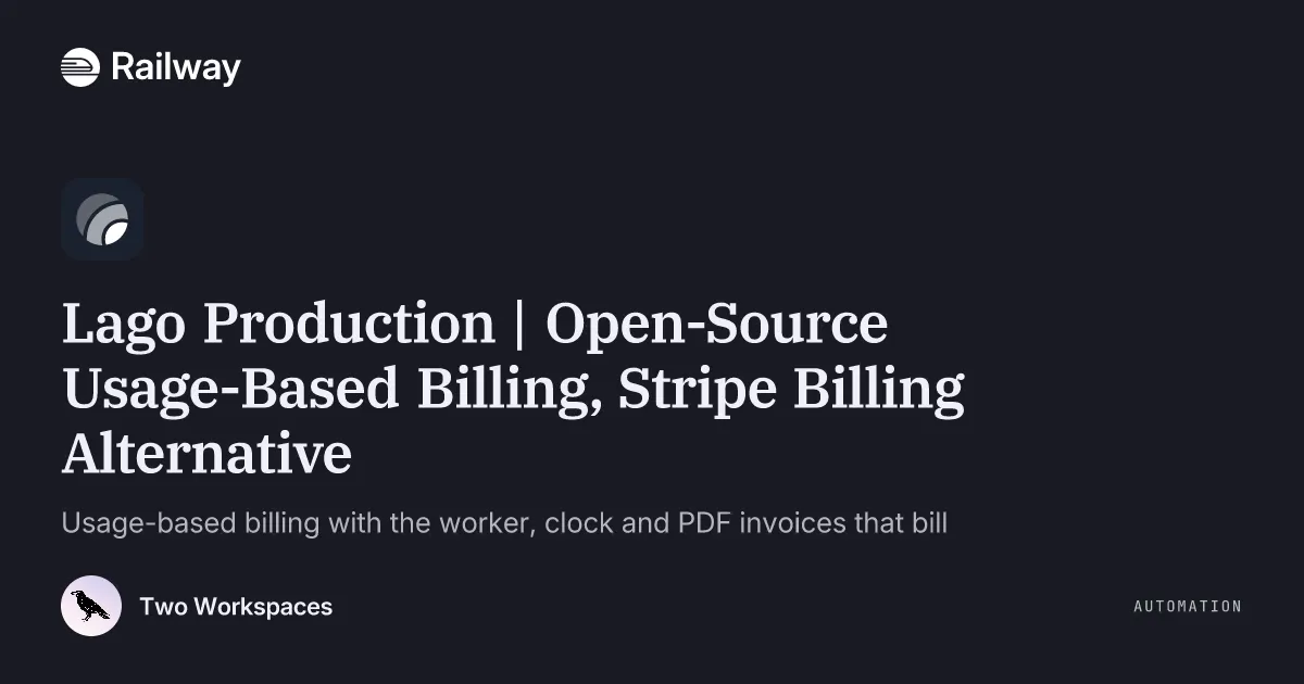 Deploy & Host Lago Production