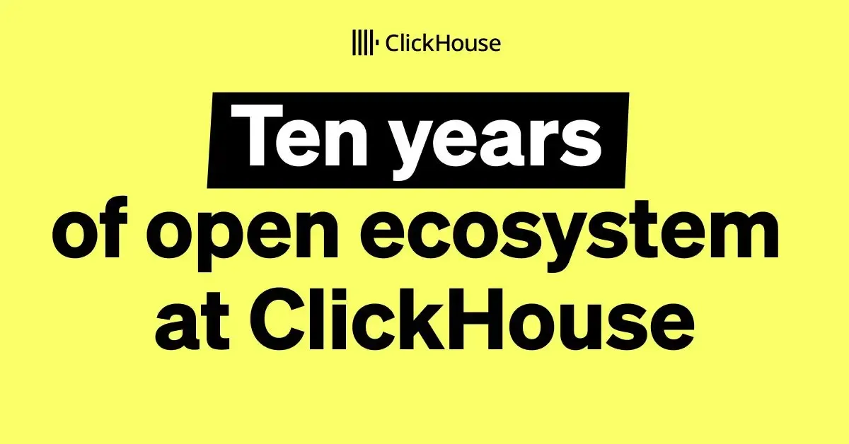 The open ecosystem around ClickHouse