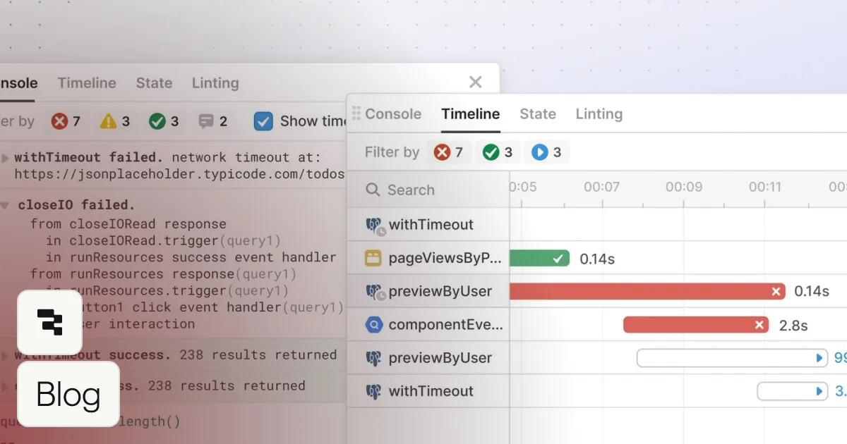 Introducing Debug Tools: Quickly find and fix errors in your Retool apps