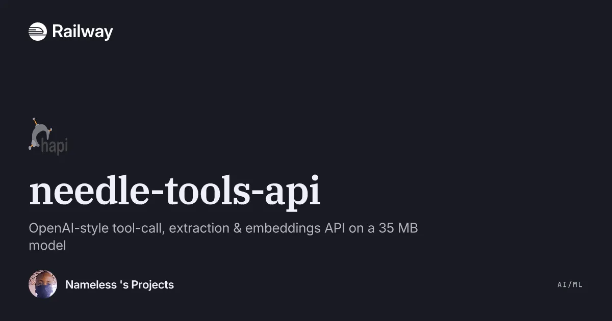 Deploy & Host needle-tools-api