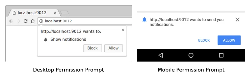Subscribe a user to push notifications