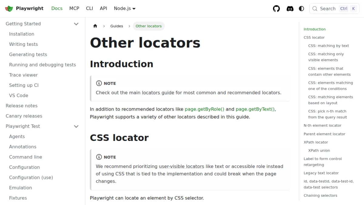 Other locators