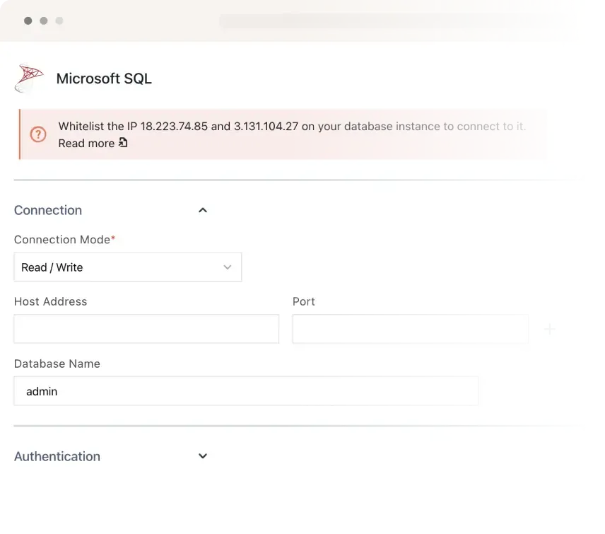 MSSQL Integration