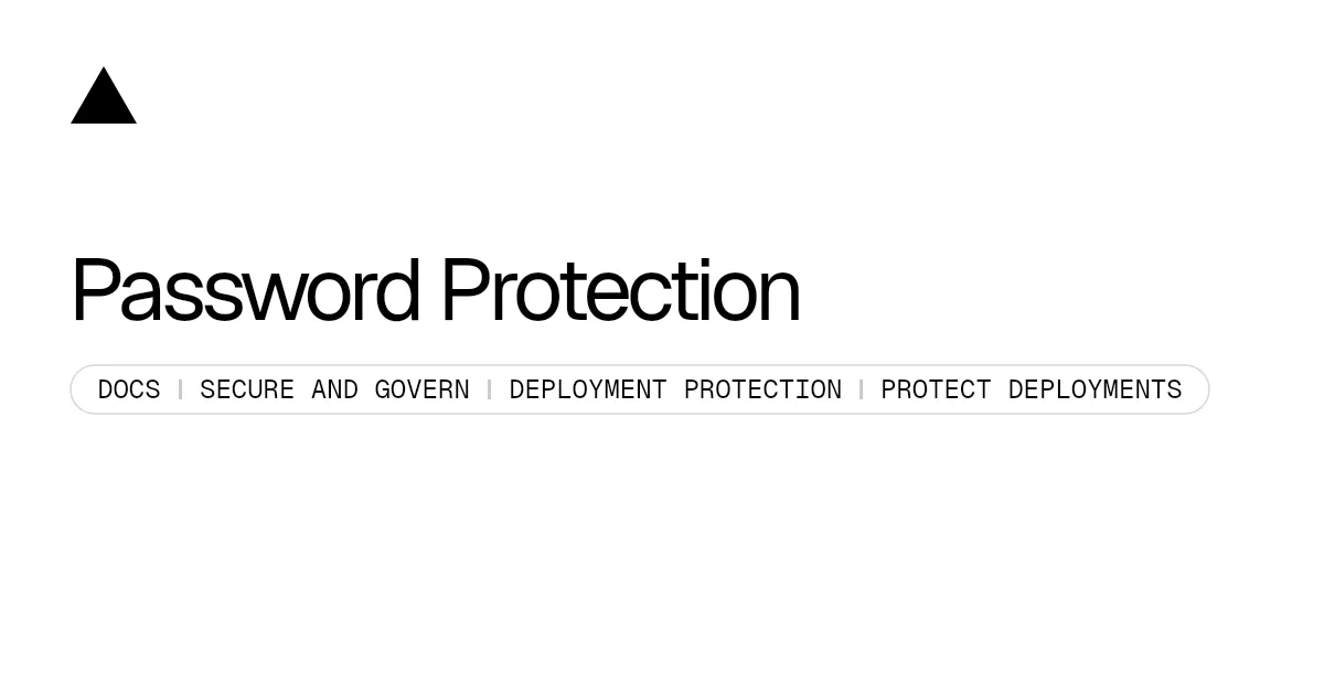Password Protection