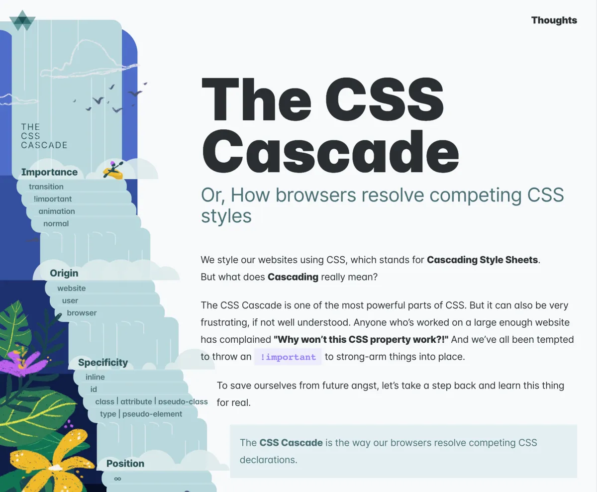 Amelia Wattenberger's The CSS Cascade
