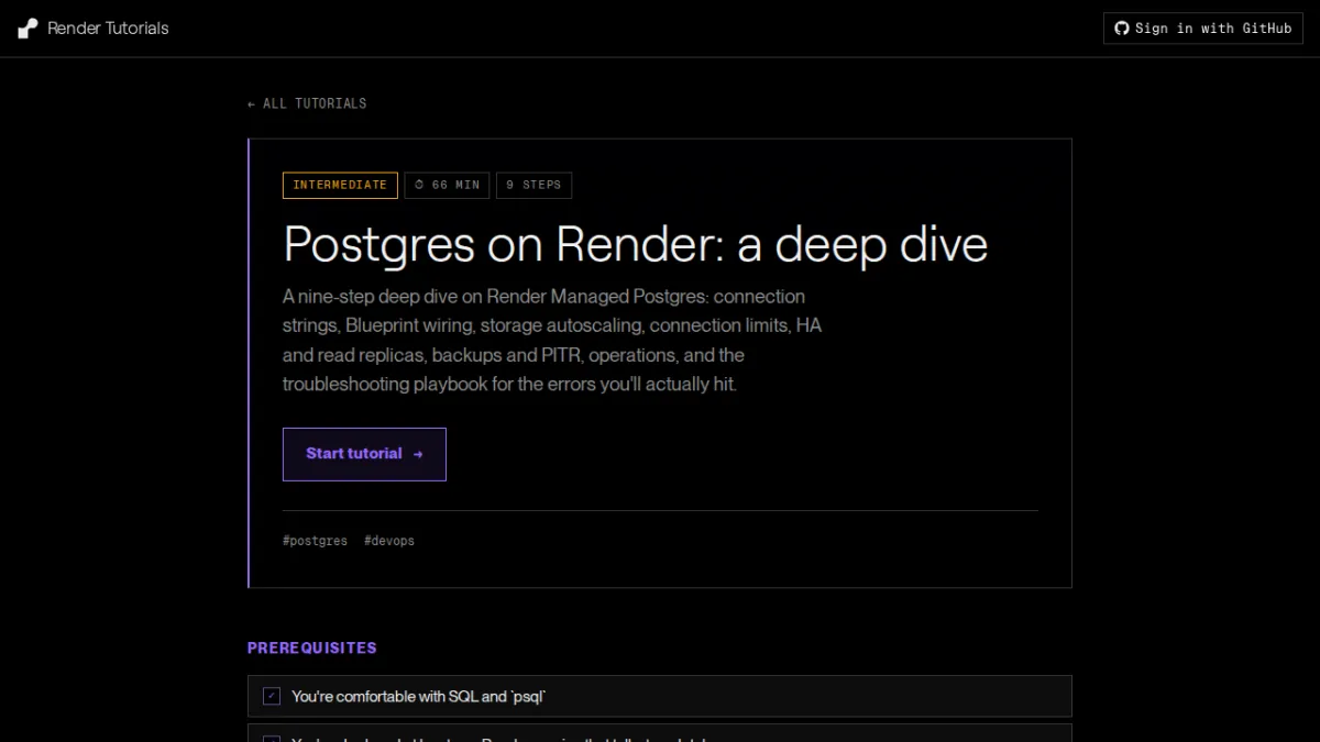 Postgres on Render: a deep dive