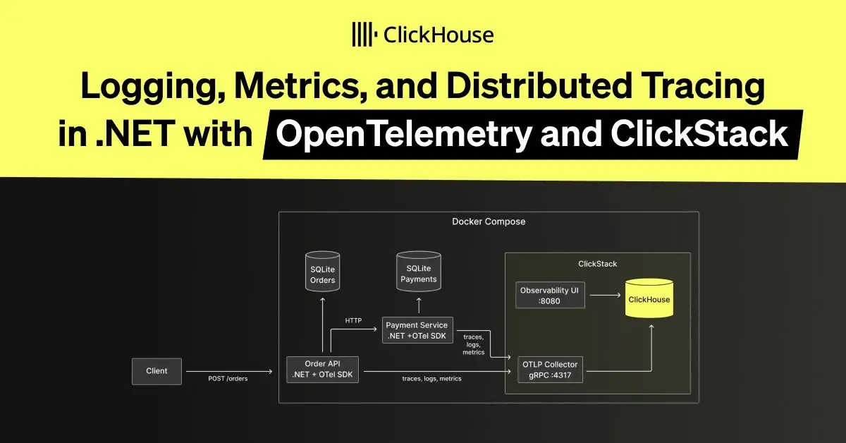 Logging, Metrics, and Distributed Tracing in .NET with OpenTelemetry and ClickStack