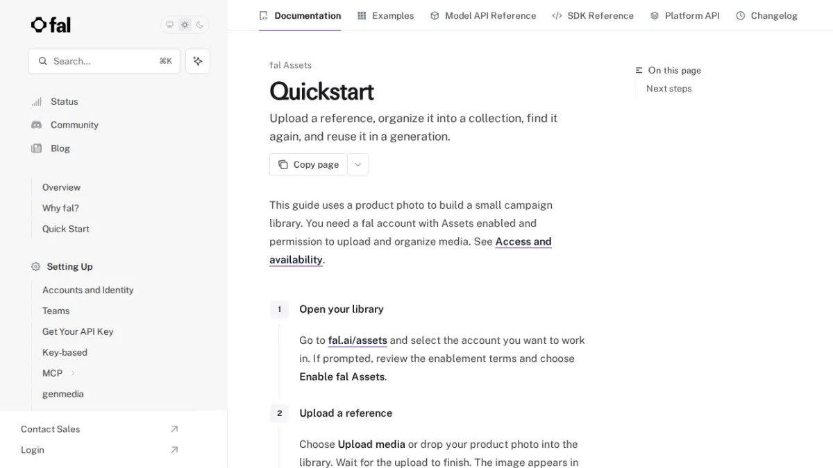 Quickstart - fal