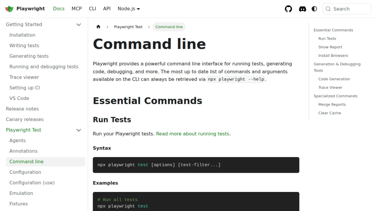 Command line