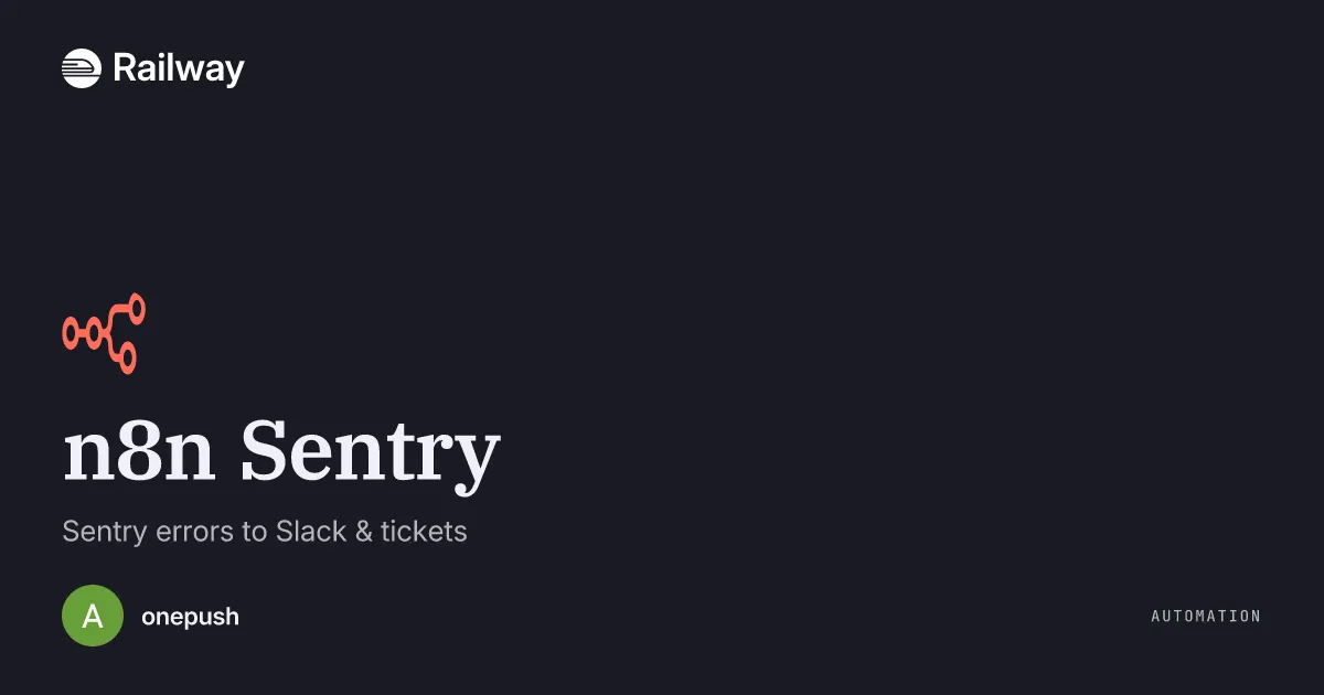 Deploy & Host n8n Sentry