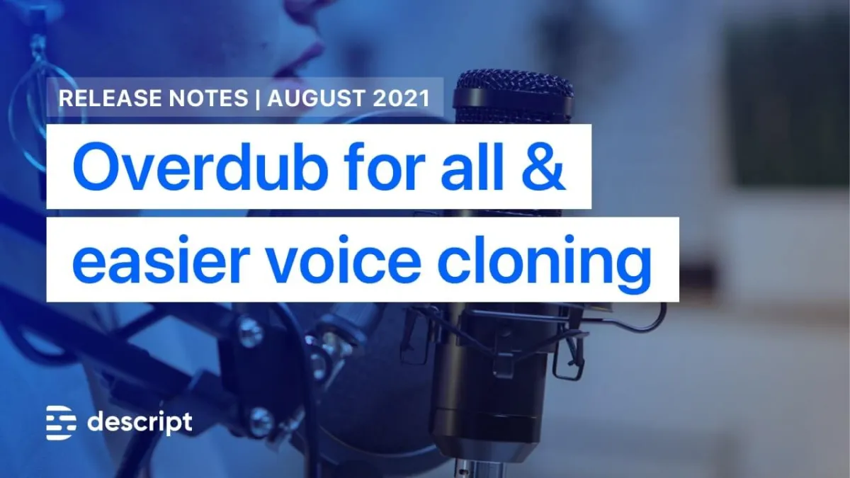 Overdub: AI voice cloning made easy in 2026