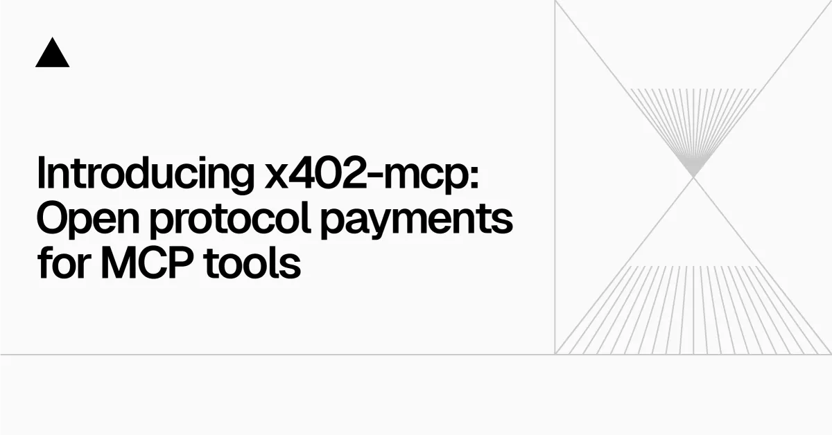 Introducing x402-mcp: Open protocol payments for MCP tools
