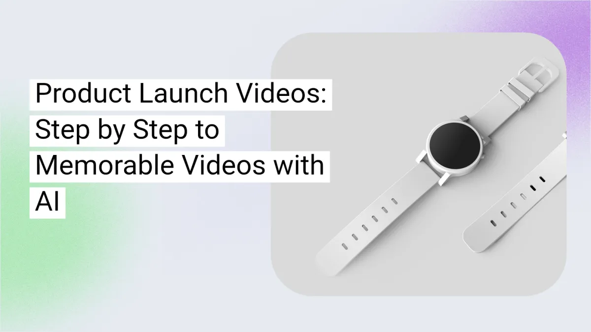 Product Launch Videos with AI Technology