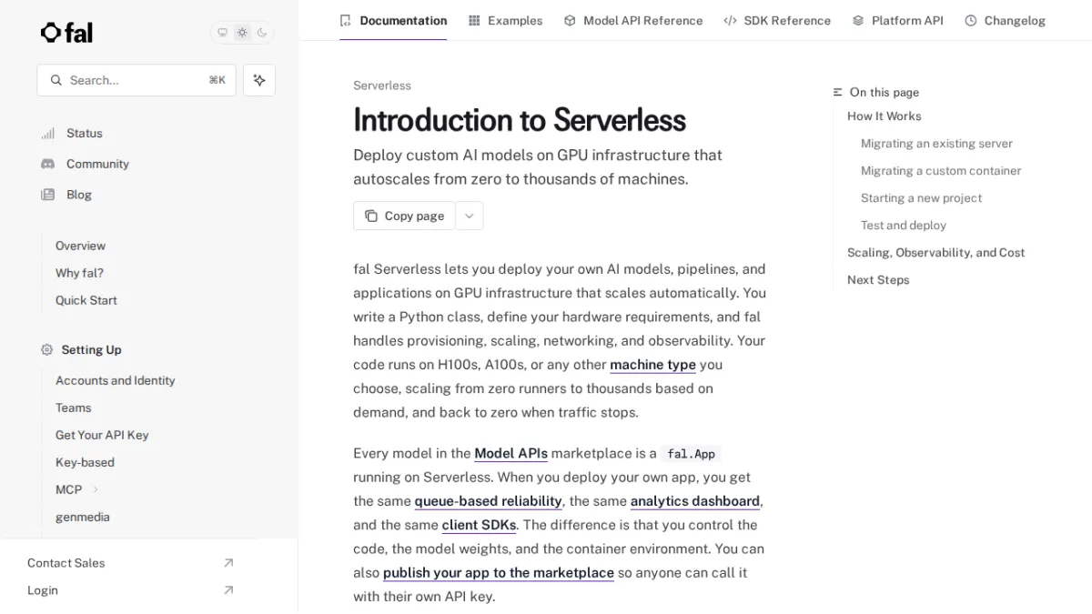 to Serverless - fal