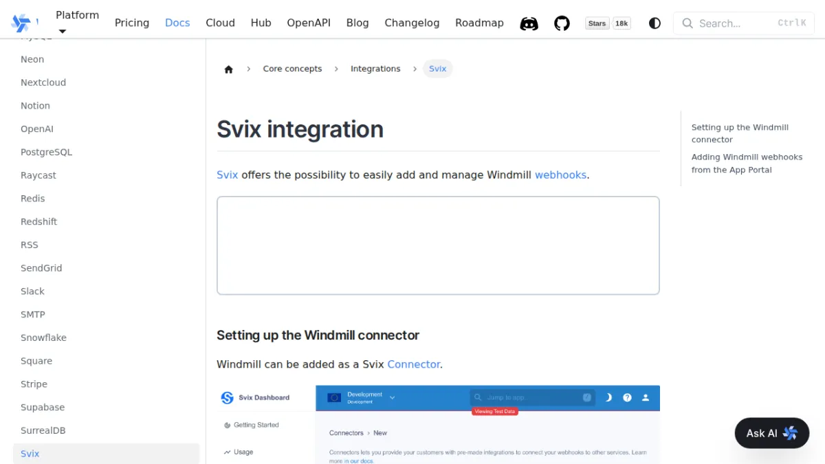 Svix integration
