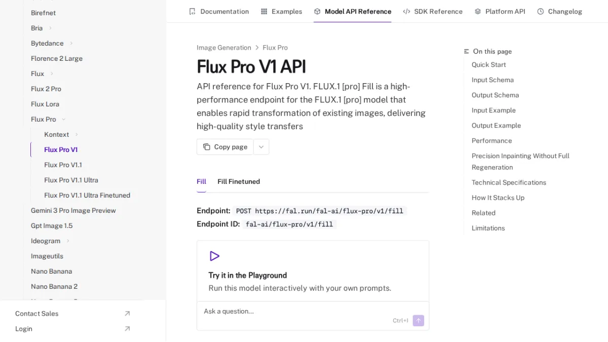 Flux Pro V1 API - fal