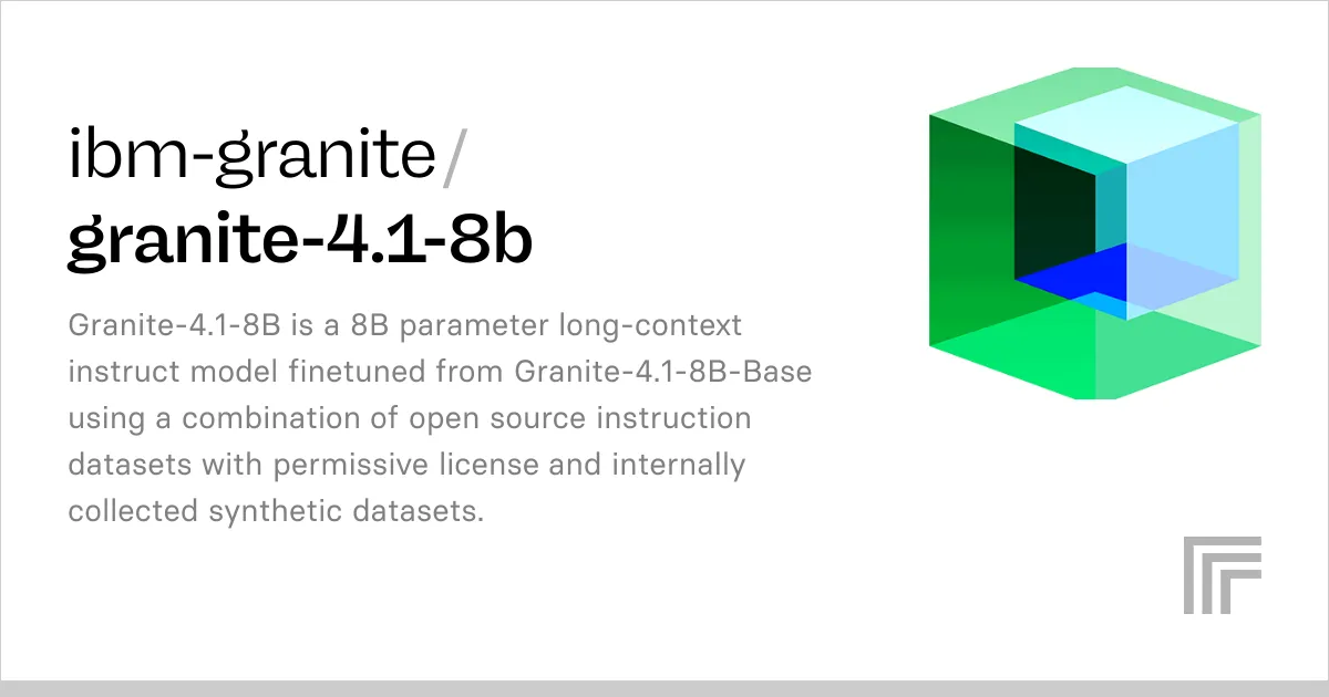 Granite 4.1 8B by IBM