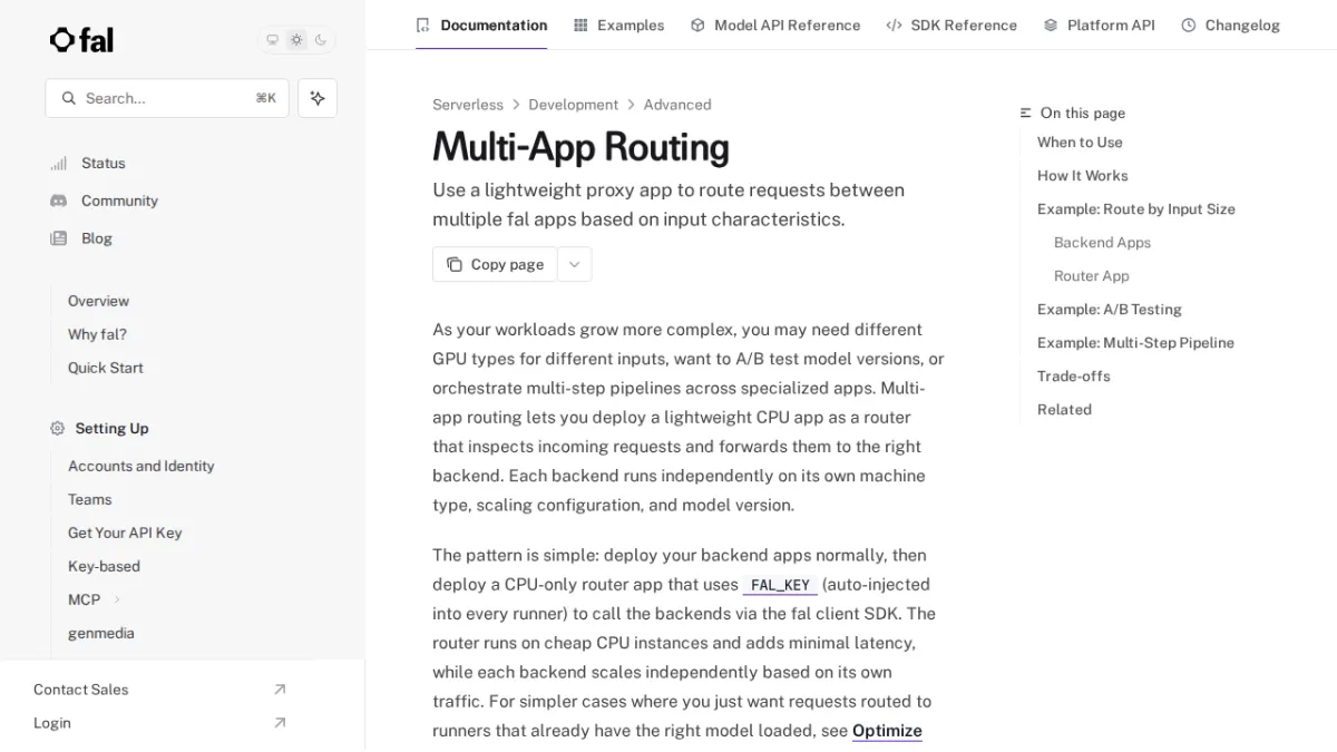 Multi-App Routing - fal