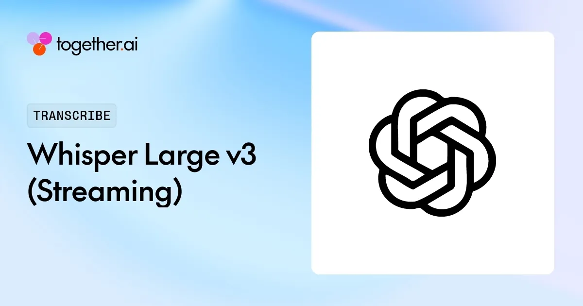 Whisper Large v3 (Streaming): Pricing, Benchmarks & Docs Pricing