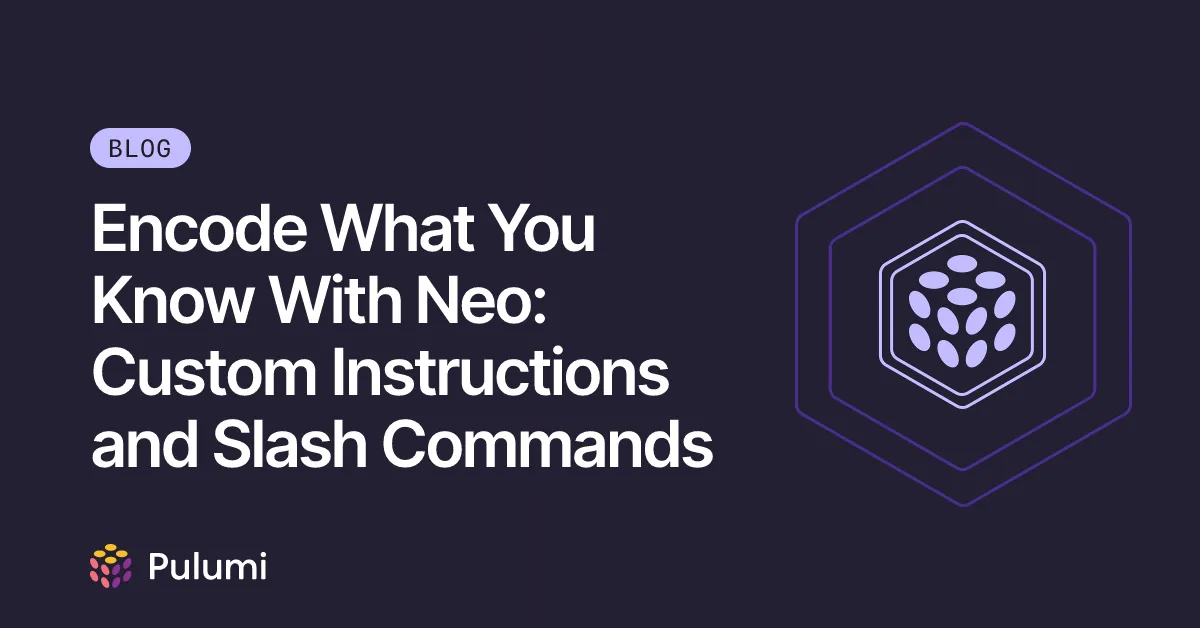 Encode What You Know With Neo: Custom Instructions and Slash Commands