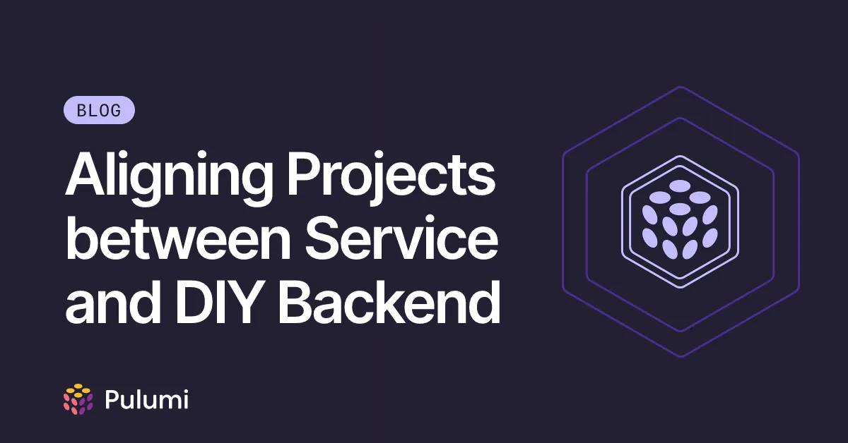Aligning Projects between Service and DIY Backend