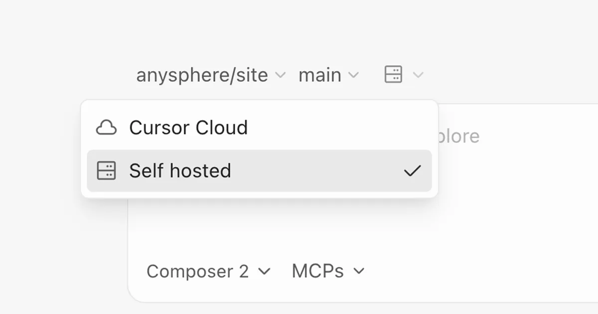 Run cloud agents in your own infrastructure · Cursor