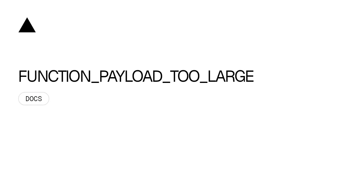FUNCTION_PAYLOAD_TOO_LARGE