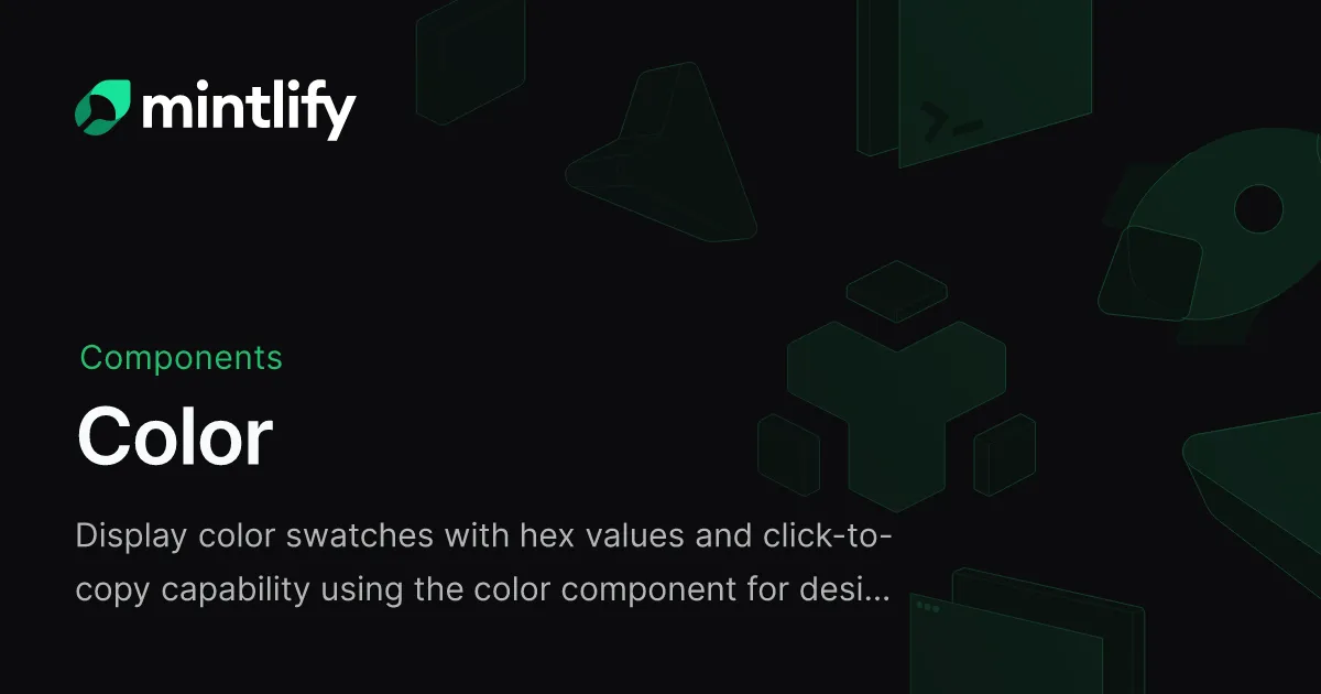 Color - Mintlify