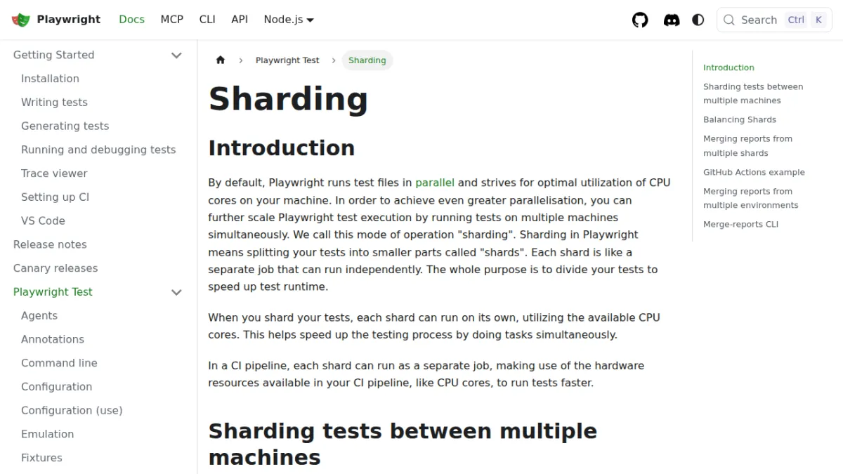 Sharding | Playwright