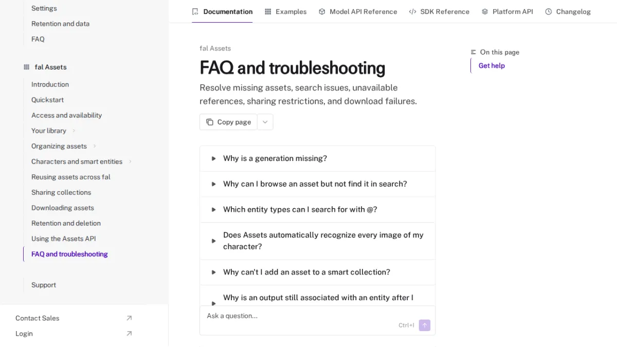 FAQ and troubleshooting - fal