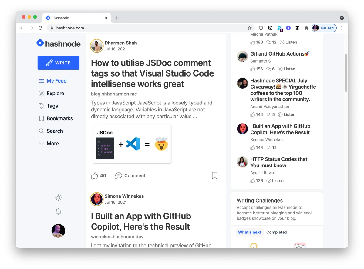 Hashnode: A Blogging Platform for Developers