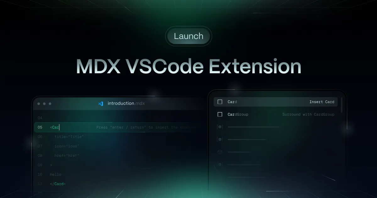 The Mintlify MDX VSCode extension