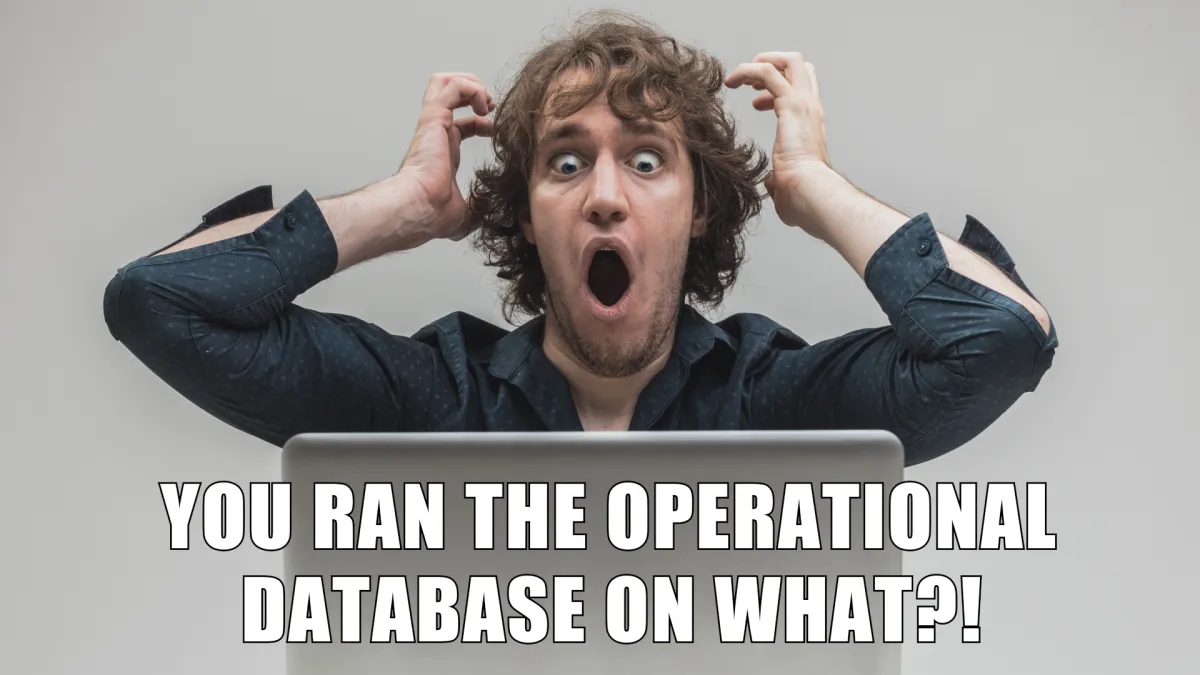 You Ran the Operational Database on What?! Testing Spot Instances