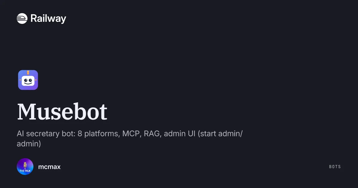 Deploy & Host Musebot