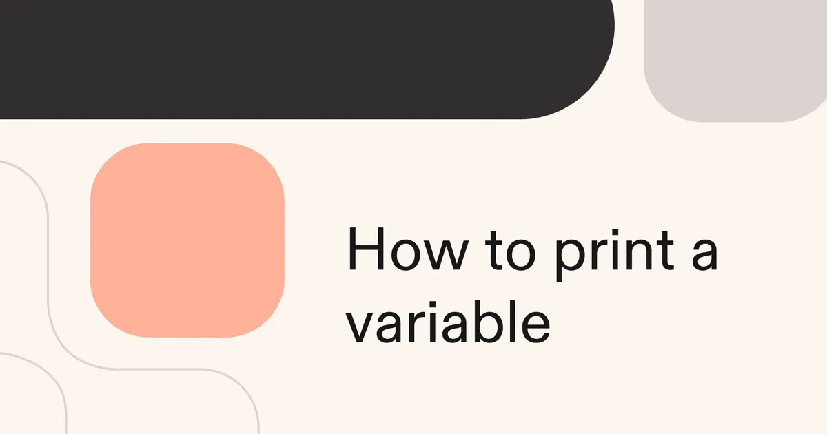 How to print a variable in Python