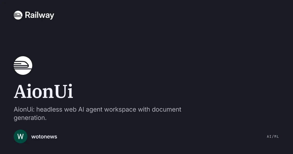Deploy & Host AionUi