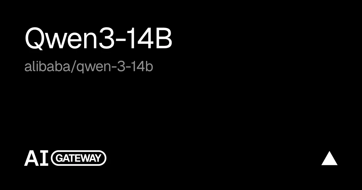 Qwen3-14B API, Pricing & Playground