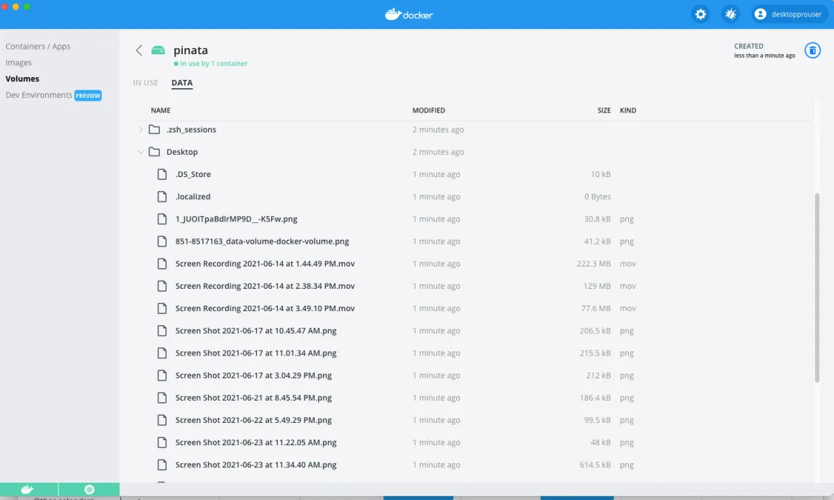 Improved Volume Management, Docker Dev Environments and more in Desktop 3.5