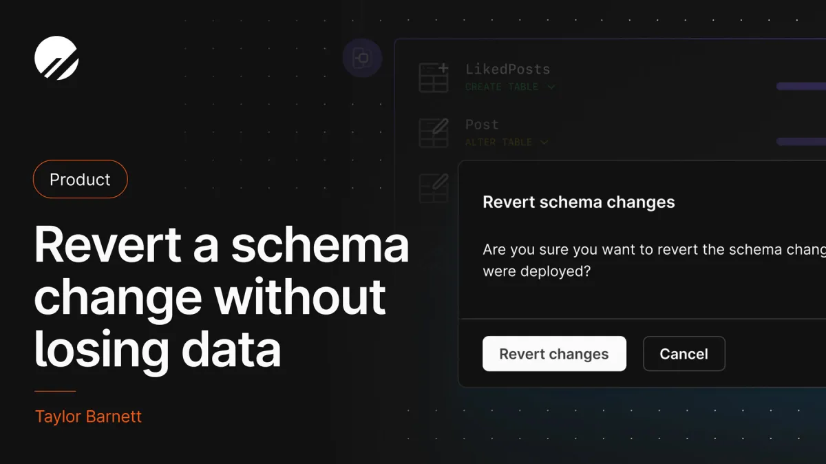 Revert a migration without losing data