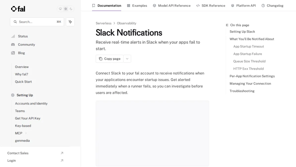 Slack Notifications - fal