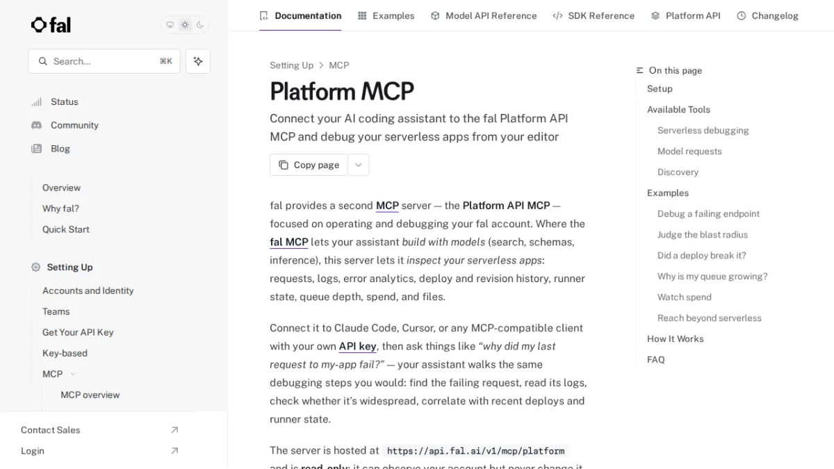 Platform MCP - fal
