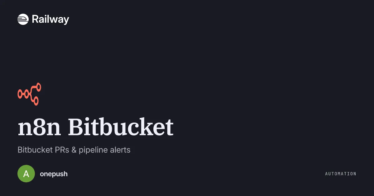 Deploy & Host n8n Bitbucket