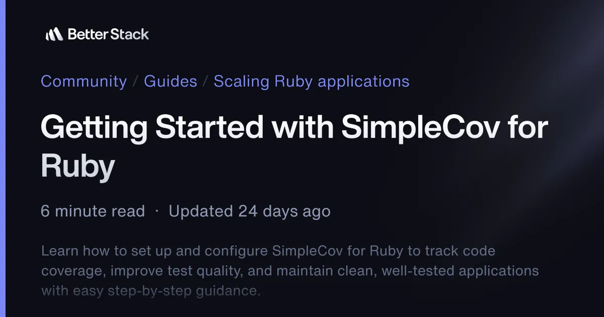with SimpleCov for Ruby