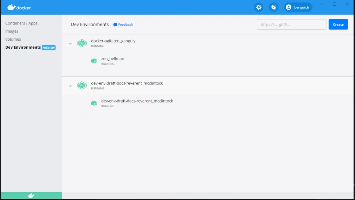 Tech Preview: Docker Dev Environments