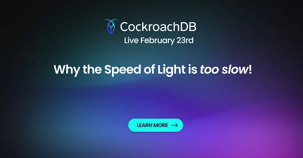 The Cockroach Hour: Why the Speed of Light is too Slow