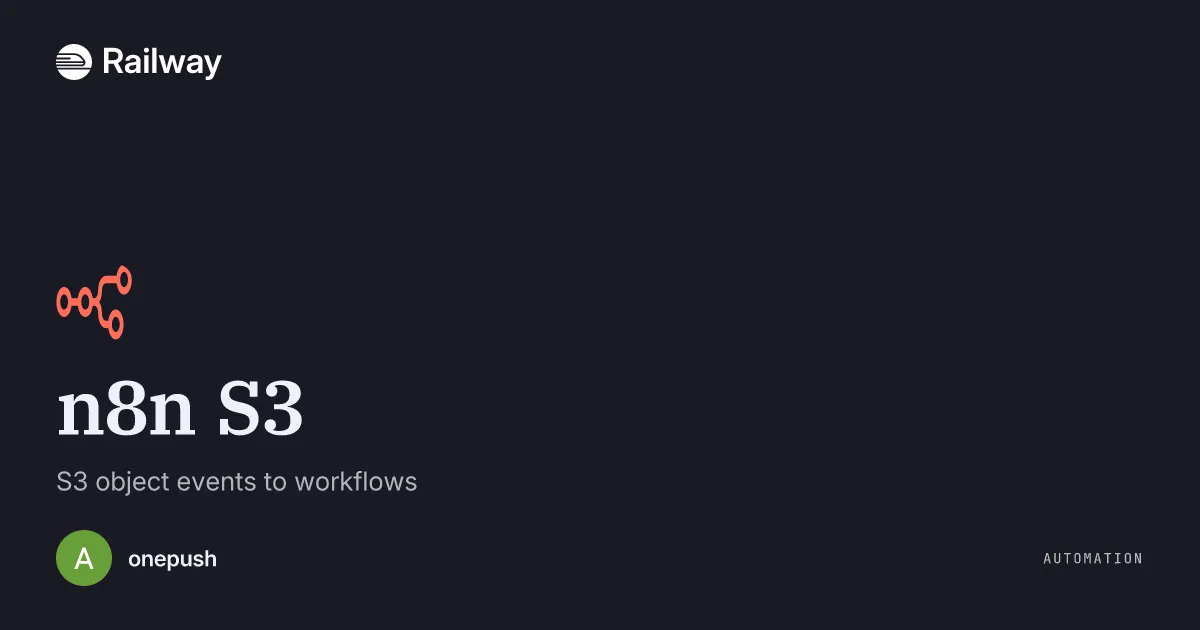Deploy & Host n8n S3