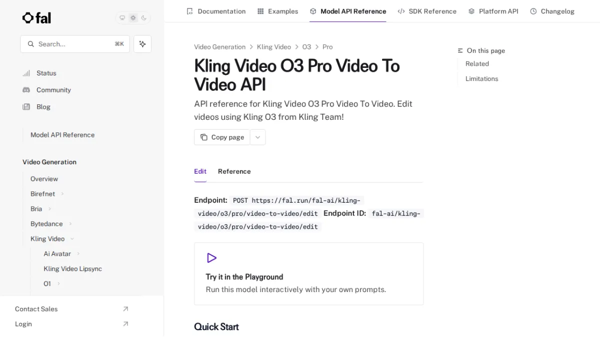 Kling Video O3 Pro Video To Video API - fal