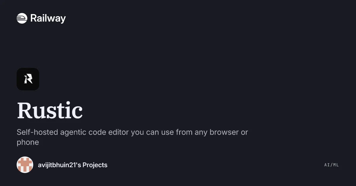 Deploy & Host Rustic