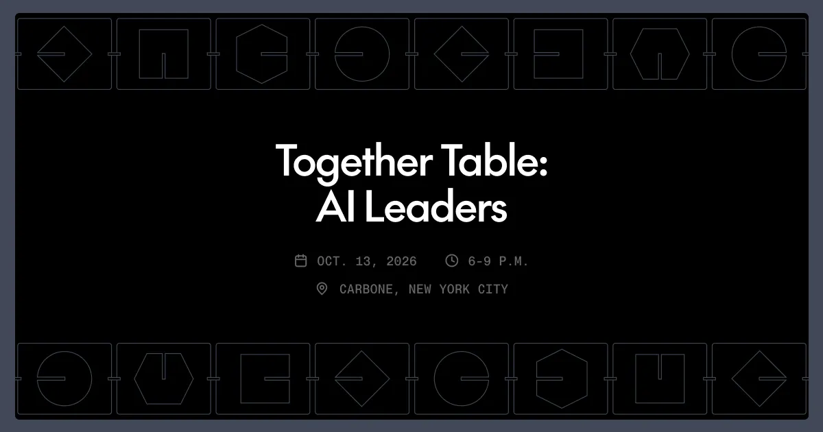 Together Table: AI Leaders