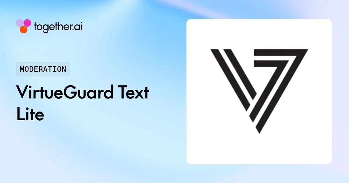 VirtueGuard Text Lite: Pricing, Benchmarks & Docs Pricing